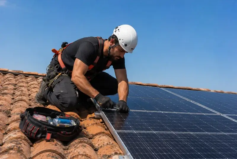 Maintenance et monitoring de panneaux solaires à Sardieu
